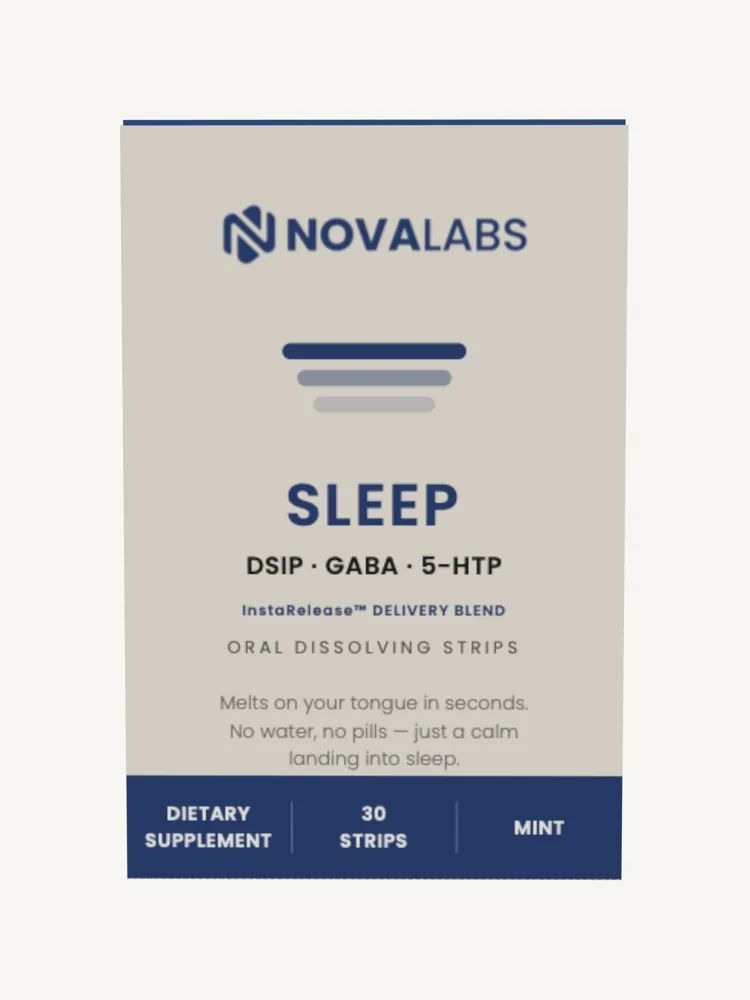 SLEEP · DSIP / GABA / 5-HTP Tiras Orales